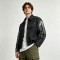 Washed Splash Ink Canvas Jacket | Elastic Rib Hem Dual Zip Pockets | Street Daily Wear | Custom Streetwear