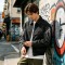 Washed Splash Ink Canvas Jacket | Elastic Rib Hem Dual Zip Pockets | Street Daily Wear | Custom Streetwear
