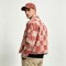 Washed Check Star Embroidery Patch Cropped Canvas Jacket | Distressed abrade with applique | Streetwear Manufacturer