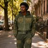 Custom Men's Graphic Wash DTG Rhinestone Hoodie 100% Cotton
