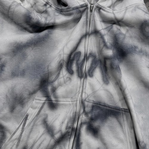 Custom Men's Graphic Wash DTG Hoodie Cotton Blend 380g