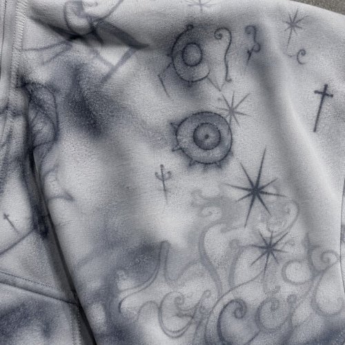 Custom Men's Graphic Wash DTG Hoodie Cotton Blend 380g