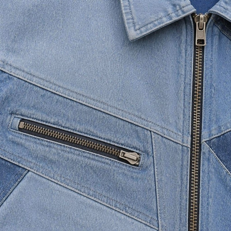 Multi-tone Color Block Patchwork canvas jacket