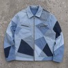 Multi-tone Color Block Patchwork canvas jacket |  Daily Street Casual Wear | Custom Streetwear Manufacturer