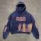 Custom Men's Graphic Wash DTG Heavyweight Cotton Hoodie 420g