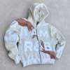 Custom Men's Graphic Embroidery Silicone Print Hoodie Cotton Blend