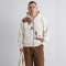 Custom Men's Graphic Embroidery Silicone Print Hoodie Cotton Blend