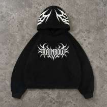 Custom Men's Graphic Silk Screen Hoodie Cotton Spandex 420g