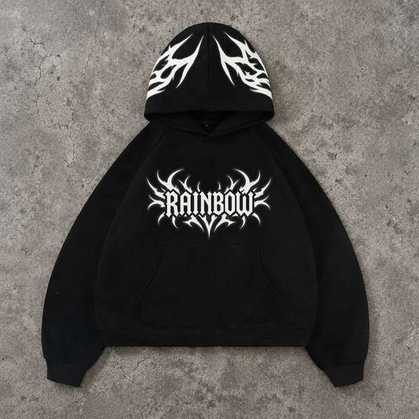 Custom Men's Graphic Silk Screen Hoodie Cotton Spandex 420g