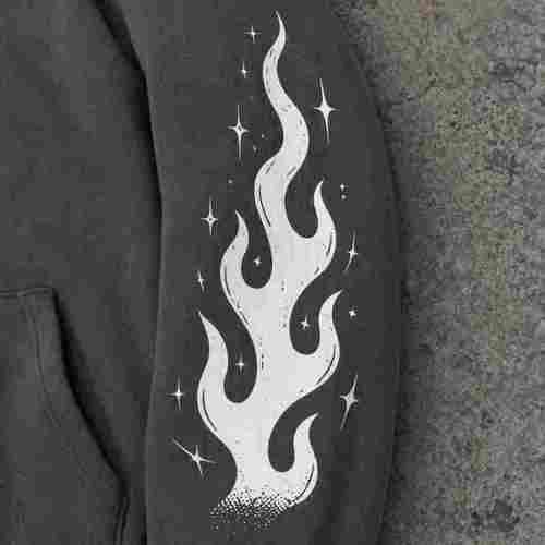 Custom Men's Graphic Screen Print Hoodie 100% Cotton 380g