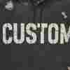 Custom Men's Two-Tone Screen Print Wash Hoodie Cotton Blend 410g