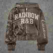 Custom Men's Camo-Panel Screen Print Hoodie Cotton Blend 450g
