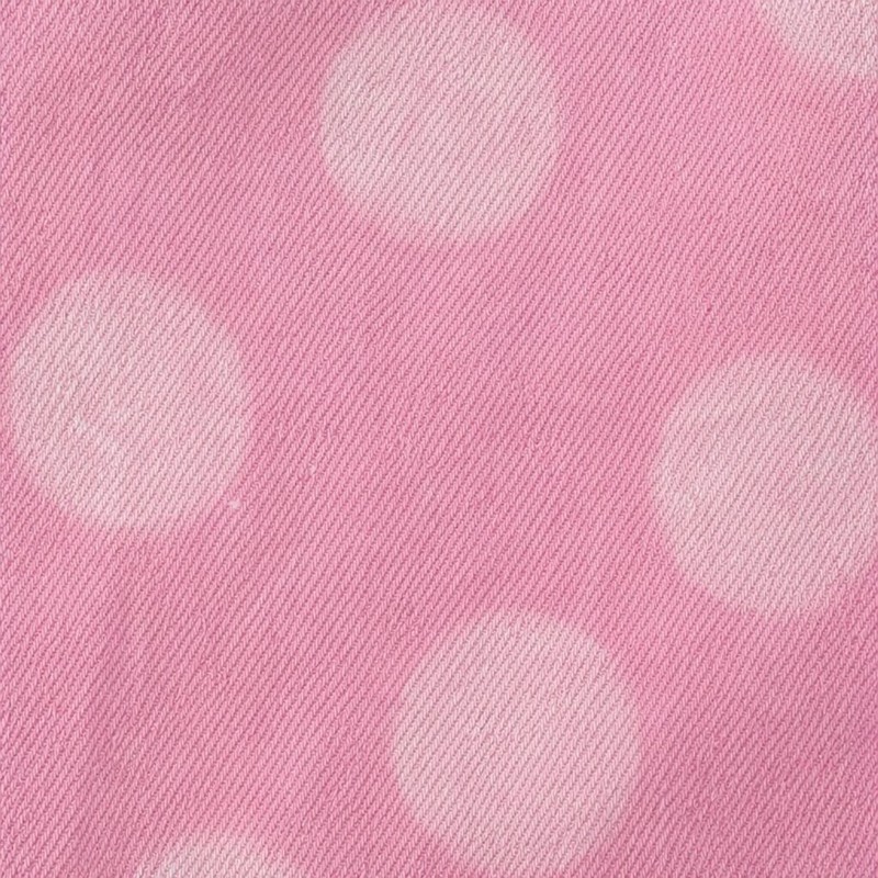 Washed Polka Dot DTG Print Distressed Cropped Canvas Jacket