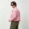 Washed Polka Dot DTG Print Distressed Cropped Canvas Jacket | Abrade Edge Full Zip Design | Custom Streetwear