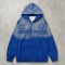 Gradient Washed DTG Print Star Applique Zip Hoodie | Daily Street Casual Wear | Custom Streetwear