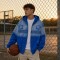 Gradient Washed DTG Print Star Applique Zip Hoodie | Daily Street Casual Wear | Custom Streetwear