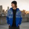 Gradient Washed DTG Print Star Applique Zip Hoodie | Daily Street Casual Wear | Custom Streetwear