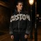 Washed Raw edge Letter Applique Zip Hoodie | Gradient Sleeve Hotfix Rhinestone | Custom Streetwear