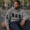 Washed Letter Towel Embroidery Hoodie | Heavy French Terry Kangaroo Pocket Top | Clothing Manufacturer