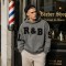 Washed Letter Towel Embroidery Hoodie | Heavy French Terry Kangaroo Pocket Top | Clothing Manufacturer