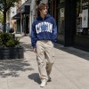 Washed Raw Edge Star Letter Applique Cropped Hoodie | Heavy French Terry Drawstring Hood Top | Custom Streetwear
