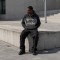 Gradient Washed Spray dye Fray Letter Applique Hoodie | Heavy Cotton Oversize | Custom Streetwear