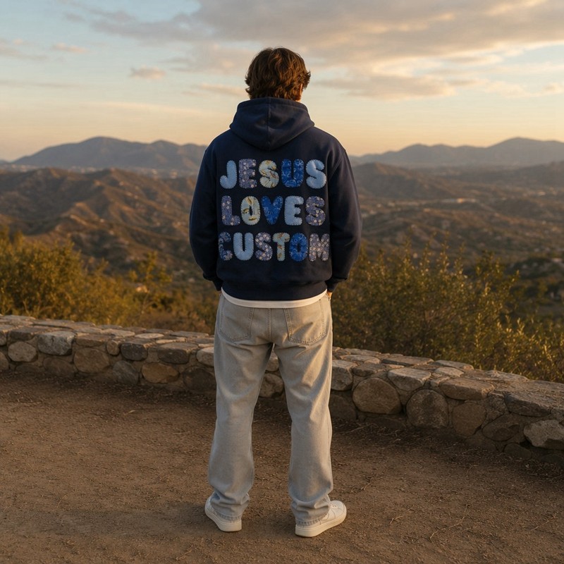 Letter Applique Hoodie