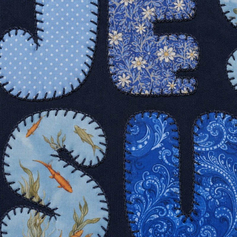 Letter Applique Hoodie