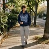 Washed Spray dye Gradient Denim Butterfly Applique Hoodie | Raw Fray Fringe Multi Vintage Color | Streetwear Manufacturer