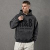 Wash Spray Dye 3D Embroidery Hoodie | Heavy cotton fleece oversized fit | Custom Streetwear Manufacturer