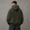 Padded Embroidery Skeleton Hoodie | Daily Street Casual Wear | Custom Streetwear Manufacturer