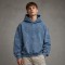 Washed Padded Embroidery Tribal Eye Hoodie | Heavy Cotton French Terry | Custom Streetwear Manufacturer