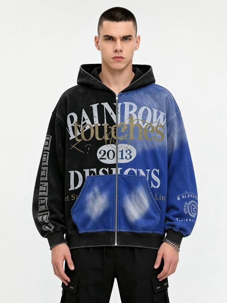 Custom vintage graphic tees and hoodies streetwear wholesale