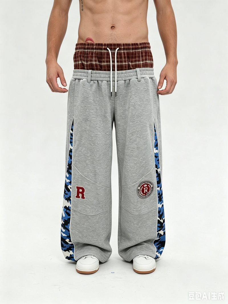 Premium custom streetwear pants with craftsmanship details