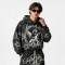 Snow Washed Rhinestone DTG Print Hoodie Set | Cotton Blend Fabric | Daily Street Outfit | Custom Streetwear