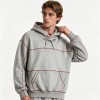 Contrast Stitch Seam Hoodie Set | 100% Cotton Oversized | Casual Street Athleisure Outfit | Streetwear Manufacturer