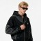 Washed Rivet Hoodie Tracksuit | Crack DTG Print | Cotton Blend Fabric | OEM Streetwear