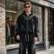 Washed Rivet Hoodie Tracksuit | Crack DTG Print | Cotton Blend Fabric | OEM Streetwear