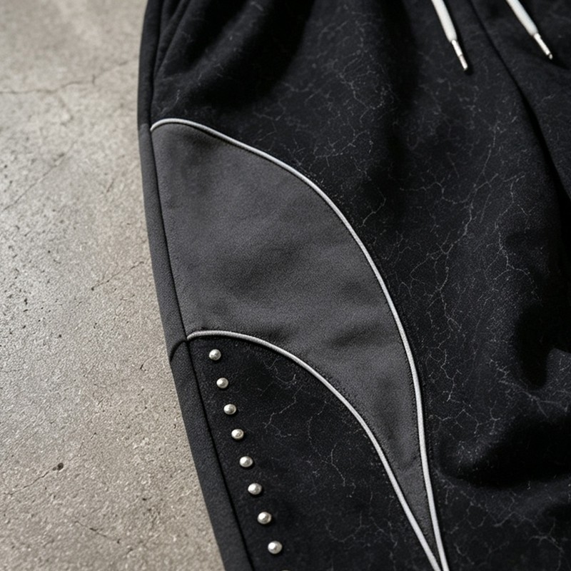 Washed Rivet Hoodie Tracksuit