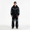 Spray Dye Curved Hoodie Set | Gradient Fog Effect | Soft Cotton Blend Fabric | OEM Streetwear