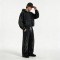 Washed Rivet Flame Graphic Rhinestone Hoodie Set | Hip Hop Street Daily Wear | Custom Streetwear