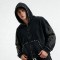 Washed Rivet Flame Graphic Rhinestone Hoodie Set | Hip Hop Street Daily Wear | Custom Streetwear