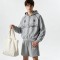 Screen Print Leopard Lined Zip Hoodie Short Set | Street casual hip hop daily wear | Custom Streetwear