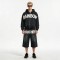 Washed Towel Embroidery Letter Hoodie Set | Vintage Distressed Texture | Casual Street Daily Outfit | Custom Streetwear