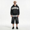 Washed Towel Embroidery Letter Hoodie Set | Vintage Distressed Texture | Casual Street Daily Outfit | Custom Streetwear