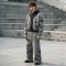 Wash Screen DTG Print Hoodie Pant Set | Gothic Skull Floral Hip Hop Streetwear | Streetwear Manufacturer