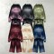 Washed Spray Dye Gradient Hoodie Set | Multi-Color Rivet Pocket Design | Custom Streetwear
