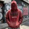 Washed Spray dye Screen Print Full Face Zip Hoodie | Eye Hole Balaclava Hood Design | Streetwear Manufacturer