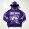 Washed DTG Screen Print Full Face Zip Hoodie | Graffiti Hip Hop Urban Street Casual Wear | Custom Streetwear
