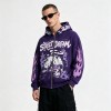 Washed DTG Screen Print Full Face Zip Hoodie | Graffiti Hip Hop Urban Street Casual Wear | Custom Streetwear